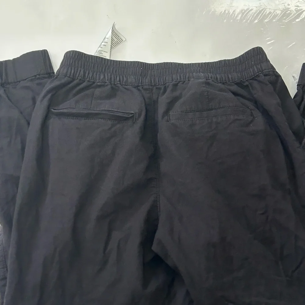 Levi's Black Elastic Waistband Zipper Joggers Pants Women Size S Small - Picture 5 of 5